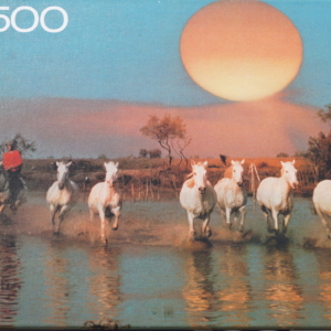 MB Puslespil 500 brikker. Galloperende heste fra 1987