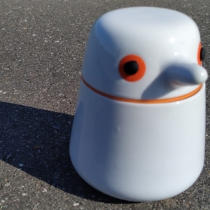 Birdie opbevaring krukke 400 ml orange Pernille Vea design