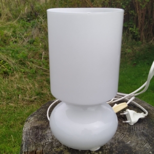 LYKTA. Svensk mundblæst design lampe i hvid