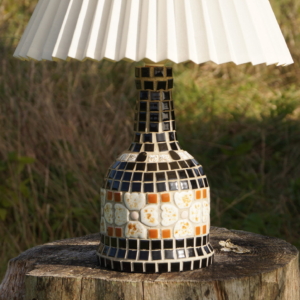 UNIKA håndlavet mosaik lampe i vintage stand. Retro lampe