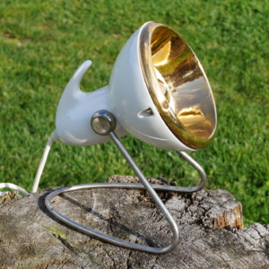 Sjælden 400 watt infarød varmelampe/ sol fra 1960 erne. Velfungerende.