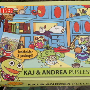 Kaj og Andrea puslespil fra DR 2×25 brikker