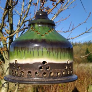 Unika dansk retro håndlavet keramiklampe