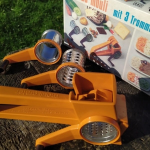 Fransk vintage snitter Mouli Grater i perfekt stand fra 1970