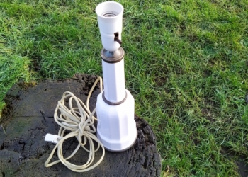 Heiberg porcelæn lampe – stor 36 cm