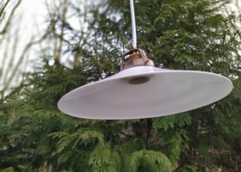 Holmegaard skomagerlampe 27 cm. Klargjort.