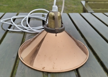 Lækker kobber pendel 22 cm
