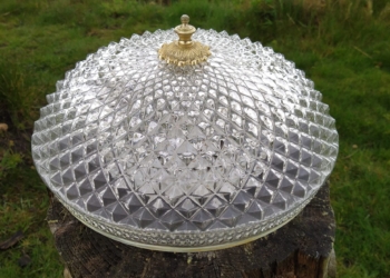 Stor smuk diamant plafond. 34 cm.