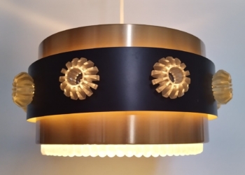 Smuk kobberpendel til spisebordet. Nyt el. Retro lampe.