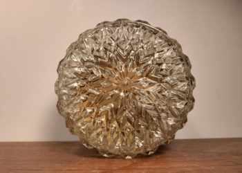 Smuk solstråle plafond. Klart glas. 20 cm.