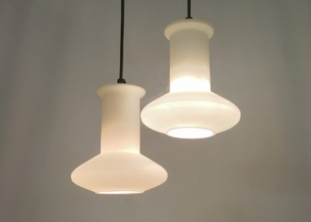 Originale Lyskær retro pendler i opalglas. Model 4793. Nyt el. Sæt pris.