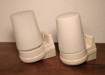 Store Ifø Bernadotte badeværelse design lamper model 6070. Sæt med 2 STK. Samlet pris.