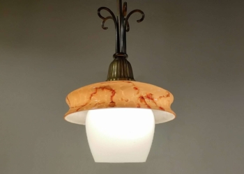 Storslået fransk lysekrone loft lampe med alt el skiftet. 20 x 50 cm